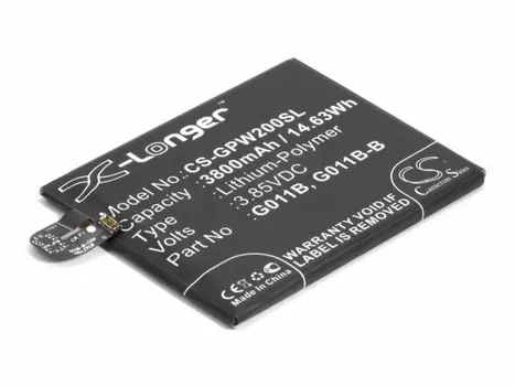 Аккумулятор CameronSino CS-GPW200SL для Google Pixel 2 XL (G011B-B), Li-Pol, 3800mAh, 3.8V (P104.00940)