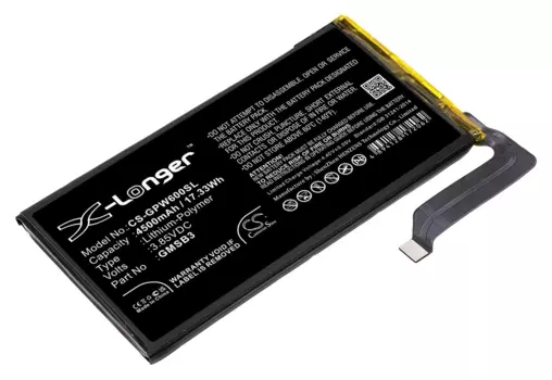 Аккумулятор CameronSino CS-GPW600SL/ GMSB3 для Google Pixel 6, 3.85 В, 4500mAh