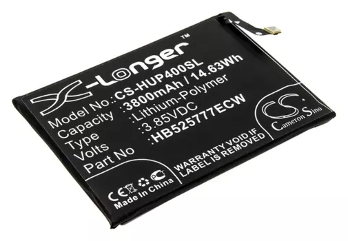 Аккумулятор CameronSino CS-HUP400SL/HB525777ECW/HB525777EEW для Huawei P40, ANA-AN00, ANA-TN00, 3.85 В, 3800mAh