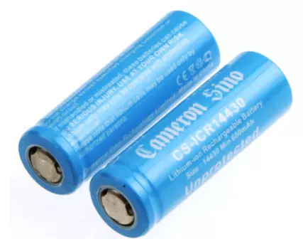Аккумулятор CameronSino CS-ICR14430NE, 14430, 3.7V 700mAh, 2шт
