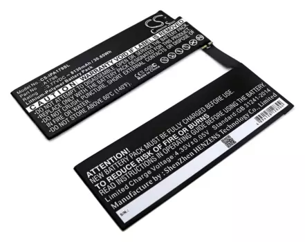 Аккумулятор CameronSino CS-IPA179SL, 3.77 В, 8.13 А·ч, Li-pol для Apple iPad Pro 10.5 (A1701, A1709, A1852)