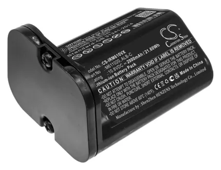 Аккумулятор CameronSino CS-IRM610VX, 10.8V, 2.6 Ah для iRobot Braava Jet M6, черный