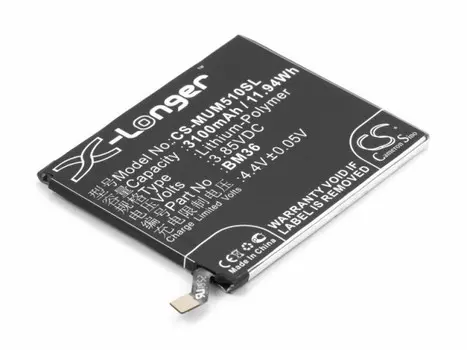 Аккумулятор CameronSino CS-MUM510SL/BM36 для Xiaomi Mi5S, Li-Pol, 3100, 3.85V (P104.01147)