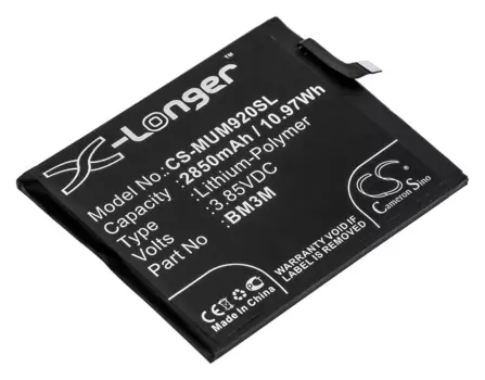 Аккумулятор CameronSino CS-MUM920SL для Xiaomi Mi 9SE, 3.85V, 2.85 А·ч (CS-MUM920SL)