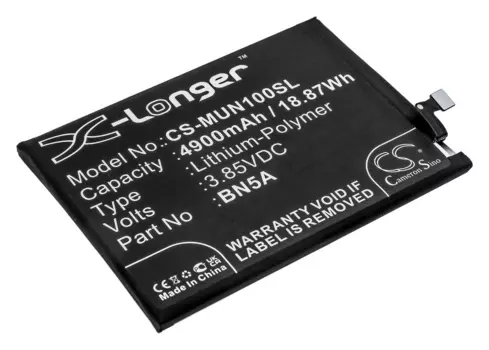 Аккумулятор CameronSino CS-MUN100SL/BN5A для Xiaomi Redmi Note 10 5G, Note 10T, Note 10T 5G, Poco M3 Pro 5G, 3.85V, 4.9 А·ч (CS-MUN100SL)