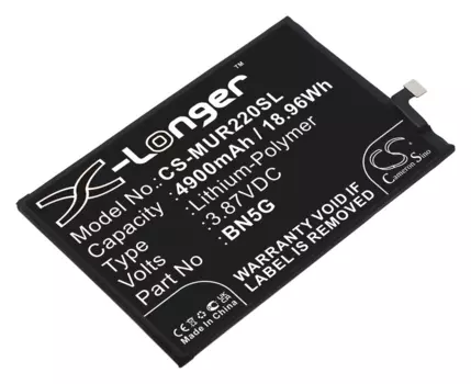 Аккумулятор CameronSino CS-MUR220SL/BN5G для Xiaomi Redmi 10C, 3.87V, 4.9 А·ч (CS-MUR220SL)