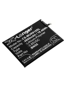 Аккумулятор CameronSino CS-MUR910SL/BN55 для Xiaomi Redmi 9s, Li-Pol, 4800mAh, 3,85V