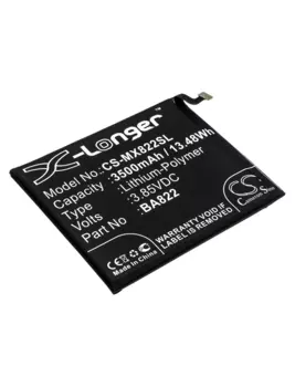 Аккумулятор CameronSino CS-MX822SL/BA822 для Meizu Note 8, M822H, M1822, M822Q, Li-Pol, 3500mAh, 3,85V