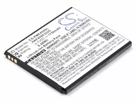 Аккумулятор CameronSino CS-PME450SL для Prestigio MultiPhone 4500 (PAP4500 DUO), Li-Ion, 1750, 3.7V (P104.01320)