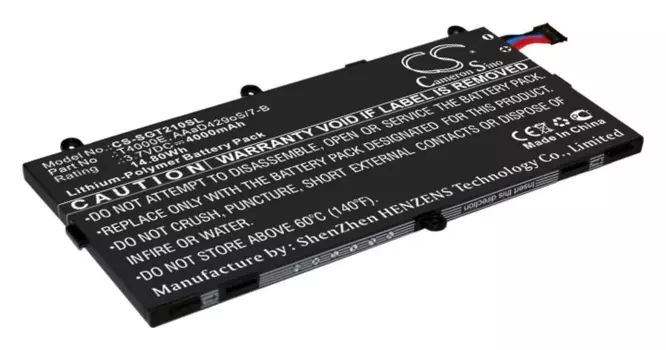 Аккумулятор CameronSino CS-SGT210SL, 3.7 В, 3.6 А·ч, Li-pol для Samsung Galaxy Tab 3 7.0 SM-T210, SM-T211, SM-T285, Galaxy Tab 3 Kids