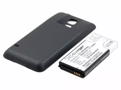 Аккумулятор CameronSino CS-SMI960BL для Samsung SM-G900F Galaxy S5, Li-Ion, 5600mAh, 3.85V, усиленный (P104.00483)