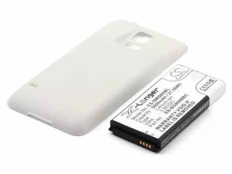 Аккумулятор CameronSino CS-SMI960WL для Samsung SM-G900F Galaxy S5, Li-Ion, 5600mAh, 3.85V, усиленный (P104.00484)