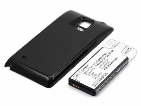 Аккумулятор CameronSino CS-SMN917BL для Samsung Galaxy Note 4, Li-Ion, 6400mAh, 3.85V, усиленный (P104.00486)