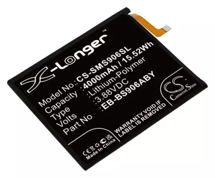 Аккумулятор CameronSino CS-SMS906SL/EB-BS906ABY для Samsung Galaxy S22 Plus, 3.88V, 4 А·ч (CS-SMS906SL)
