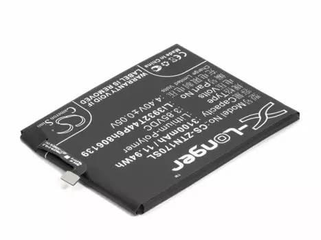 Аккумулятор CameronSino CS-ZTN170SL для ZTE Nubia Z17 (Li3932T44P6h806139), Li-Pol, 3100, 3.85V (P104.01462)