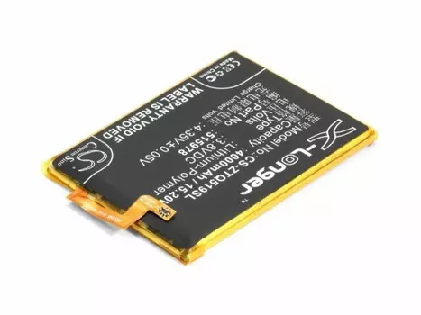 Аккумулятор CameronSino CS-ZTQ519SL для ZTE Blade A452, X3 (E169-515978), Li-Pol, 4000, 3.8V (P104.01470)