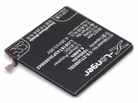 Аккумулятор CameronSino CS-ZTU985SL для ZTE Grand Era U985, V985 (Li3818T43P3H585642), Li-Pol, 1800, 3.8V (P104.01481)