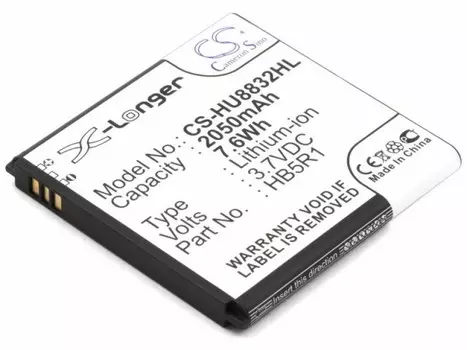 Аккумулятор CameronSino для Huawei Ascend G500 Pro, G600, 2050, CS-HU8832HL (P104.01010)