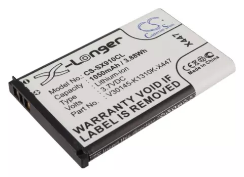Аккумулятор CameronSino V30145-K1310K-X447 для Gigaset, 3.7V, 1.05 А·ч (CS-SX910CL)