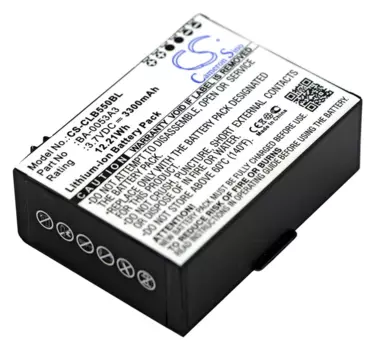 Аккумулятор для ТСД CameronSino CS-CLB550BL Li-Ion, 3.3 А·ч, 3.7 В для CipherLab CP50, CP55
