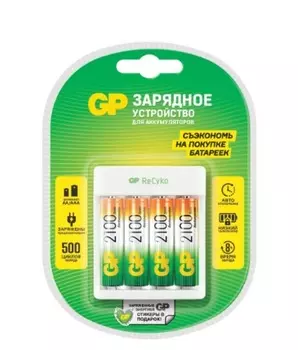 Аккумулятор GP, AA (HR6) + ААА (HR03), 1.5V 2.1 А·ч, 4 шт. (E411/210AAHCCS-2CR1)