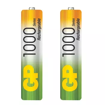 Аккумулятор GP Rechargeable NiMH, AAA, 1.2V 1 А·ч, 2 шт. (100AAAHC-2CR2/100AAAHC-2DECRC2)