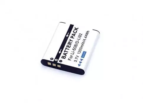 Аккумулятор Noname D-Li92, Li-50B/DB-100/LB-050/NP-150/NP-10/D-Li92/LI-50B/GB-50/GB-50A/LB-052, 1400mAh, 3.7V для Ricoh/Pentax/Olympus/Panasonic Ricoh CX3/CX4/CX5/CX6/PX/Pentax Optio I-10 Optio RZ10 Optio RZ10 Optio RZ18 Optio WG-1 Optio WG-1 GPS Optio WG-2 Optio WG-2 GPS Optio WG-10 Optio WG-3 Optio WG-3 GPS Optio X70/Olympus D-750, D-755, D-760 Mju 1020, Mju 740, Mju 750, Mju 760 SH-21, SH-25MR SP-720UZ, SP-800UZ, SP-810, SP-810UZ, SP-815UZ STYLUS TOUGH-6000, STYLUS TOUGH-8000, STYLUS-9000 SZ-10SZ-11, SZ-12, SZ-14, SZ-20, SZ-30MR, SZ-31MR iHS Stylus 1010, Stylus 1020, Stylus 1030SW TG-620, TG-820, TG-820 iHS Tough 1030SW, Tough TG-610, Tough TG-615, Tough TG-620 iHS, Tough TG-805, Tough TG-810 VG-170, VH-510, VR-340, VR-350, VR-360 XZ-1, XZ-10/Panasonic HX-WA03 HX-WA2 HX-WA20W HX-WA3 HX-WA30