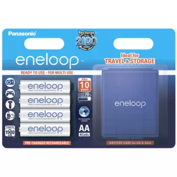 Аккумулятор Panasonic eneloop, AA, 1.2 В 2 А·ч, 4шт. (BK-3MCDEC4BE)