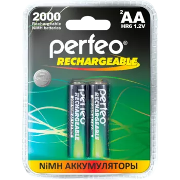 Аккумулятор PERFEO AA2000mAh/2BL, AA, 1.2 В 2 А·ч, 2шт. (PF AA2000/2BL PL)