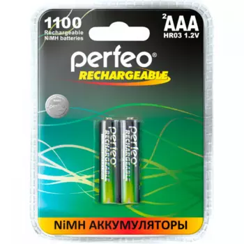 Аккумулятор PERFEO AAA1100mAh/2BL, AAA, 1.2 В 1.1 А·ч, 2шт. (PF AAA1100/2BL PL)