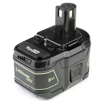 Аккумулятор TopON 18V, 9Ah, Li-Ion, для Ryobi RB18L90 (TOP-PTGD-RY-18-9.0-Li)