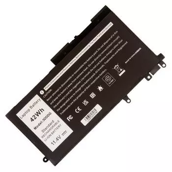 Аккумуляторная батарея 3DDDG для Dell E5580, XPS M1210, 11.4V, 3800mAh, 42Wh, черный (894212)