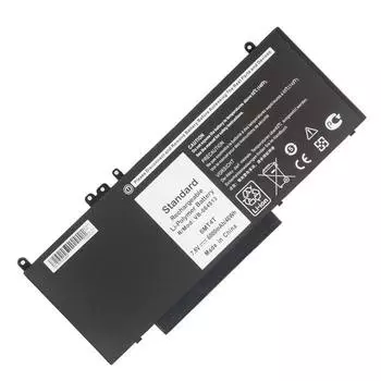 Аккумуляторная батарея 6MT4T для Dell Latitude 14-E5470, E5450, E5470, E5550, E5570, 7.6V, 6000mAh, черный