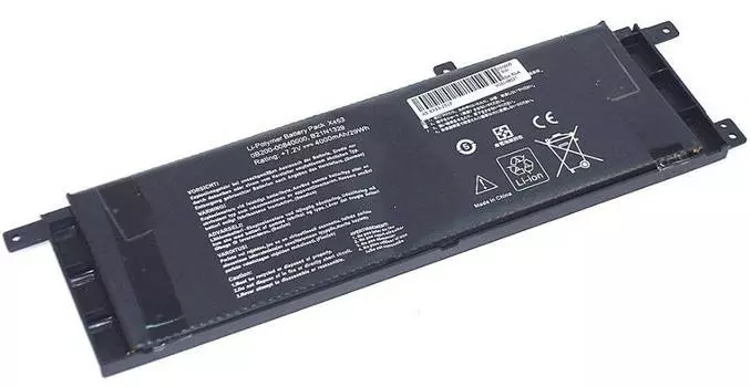 Аккумуляторная батарея B21N1329-OEM для Asus A453MA, A453SA, A553MA, A553SA, D453MA, D453SA, D553M, D553MA, D553SA, F453, F453MA, F453SA, F553, F553M, F553MA, F553SA, K553MA, K553SA, P453MA, P453SA, P553, P553MA, P553SA, R413MA, R413SA, R515M, 7.6V, 3950mAh, 30Wh, черный, OEM (B21N1329-OEM)