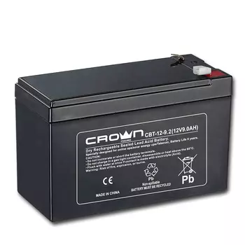 CROWN CBT-12-9.2, 12V, 9.2Ah