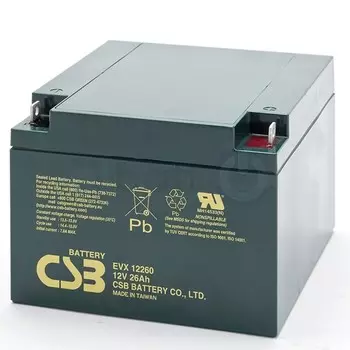 Аккумуляторная батарея CSB GPL12260, 12V 26Ah