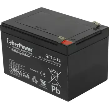 Аккумуляторная батарея CyberPower 12V 12Ah, 12V 12Ah