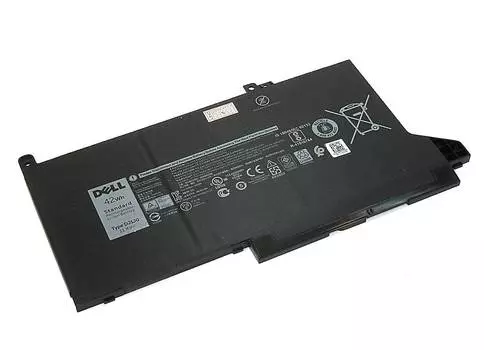 Аккумуляторная батарея Dell DJ1J0 оригинальный для Dell Latitude 12 7000/7280/7480/7490 / Latitude 13 7390, 11.4V, черный, 42Wh, техническая упаковка (DJ1J0-SP)