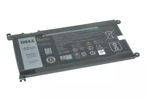 Аккумуляторная батарея Dell WDX0R для Dell, 11.4V, 42Wh, черный, техническая упаковка (WDX0R-SP)