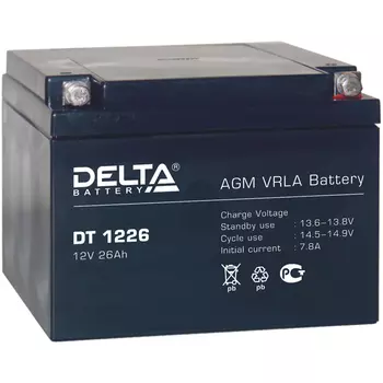 Аккумуляторная батарея для ОПС Delta DT DT 1226, 12V, 26Ah