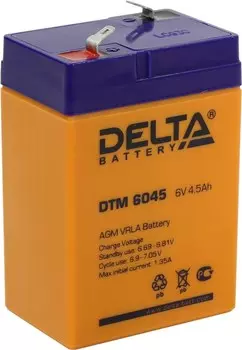 Аккумуляторная батарея для ИБП Delta DTM DTM 6045, 6V, 4.5Ah