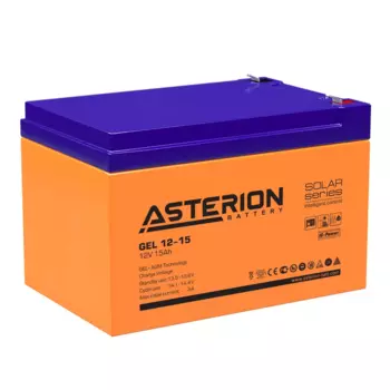 Аккумуляторная батарея для ИБП Asterion Solar Series GEL 12-15, 12V, 15Ah (Asterion GEL 12-15)