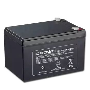 Аккумуляторная батарея для ИБП CROWN CBT-12-12, 12V, 12Ah