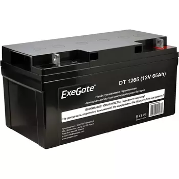 Аккумуляторная батарея для ИБП Exegate DT 1265, 12V, 65Ah