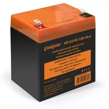 Аккумуляторная батарея для ИБП Exegate HR1221W, 12V, 5Ah (EX285950RUS)