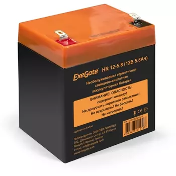 Аккумуляторная батарея для ИБП Exegate HR 12-5.8, 12V, 5.8Ah (EX282962RUS)