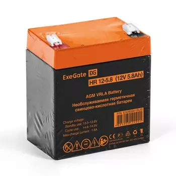 Аккумуляторная батарея для ИБП Exegate HR 12-5.8, 12V, 5.8Ah (EX285951RUS)