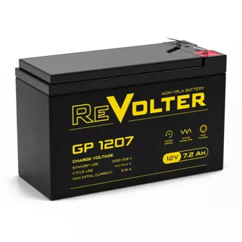 Аккумуляторная батарея для ИБП ReVolter GP 1207, 12V, 7.2Ah (GP 1207)