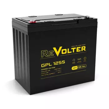 Аккумуляторная батарея для ИБП ReVolter GPL 1255, 12V, 55Ah (GPL 1255)