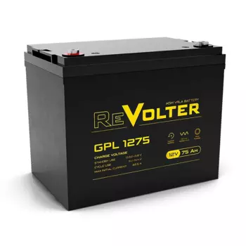 Аккумуляторная батарея для ИБП ReVolter GPL 1275, 12V, 75Ah (GPL 1275)